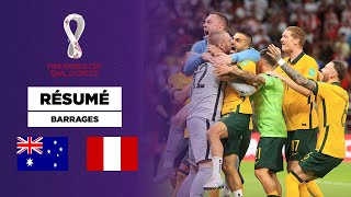 🇦🇺🇵🇪 Résumé - Barrages CDM 2022 : L'Australie écarte le Pérou et se qualifie pour la Coupe du Monde