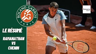 Roland-Garros 2022 : Ramanathan vs Cuenin - Le résumé