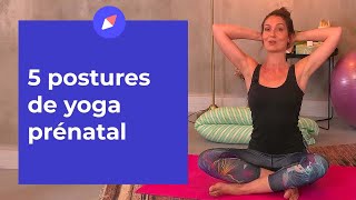 5 postures de yoga prénatal pour soulager les maux de la grossesse