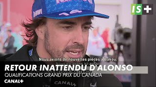 Alonso, surprise de la première ligne au Grand Prix du Canada