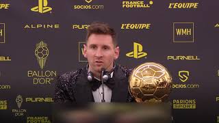 🏆⚽️ Ballon d'Or 🗨️ Messi : "Un honneur d'être le premier joueur du PSG"
