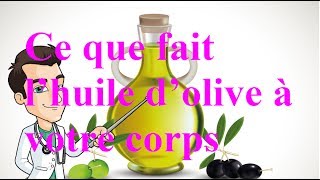 Ce que fait l’huile d’olive à votre corps