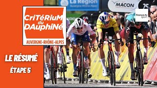 Critérium du Dauphiné 2022 : Le résumé de l'étape n°5