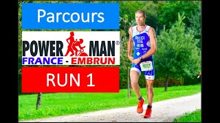 Duathlon POWERMAN-FRANCE: RUN 1 annonce PARCOURS course a pied