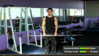Exercice rowing vertical barre - Tirage menton - Musculation des épaules - Shoulder weight training