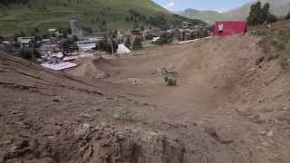 Huge crash - Nicholi Rogatkin at Crankworx Les 2 Alpes 2014