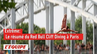 Hunt se classe 2e de l'étape du Red Bull Cliff Diving - Plongeon extrême - Paris