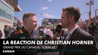La réaction de Christian Horner après la victoire de Verstappen - Grand Prix du Canada- F1