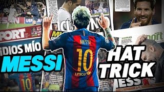 Le hat trick de Messi contre Manchester City fait craquer la presse !