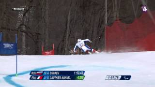 Le slalom géant en or de Gauthier Manuel - Jeux Paralympiques Sotchi 2014