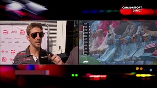 Les réactions de Romain Grosjean après la journée du vendredi