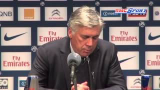 Ligue 1 / Paris SG - Ancelotti: "Nous avons eu de la chance"