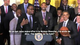NBA : Le Heat et LeBron James à la Maison Blanche