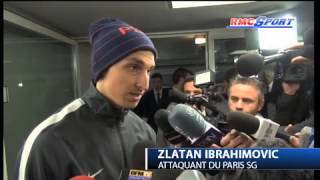 PSG / Ibrahimovic: "Beckham va nous aider" 01/02