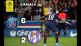 PSG-TOULOUSE 6-2 RESUME GRAND FORMAT | COMMENTAIRE CANAL + FR | LIGUE 1 CONFORAMA