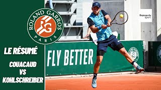Roland-Garros 2022 : Couacaud vs Kohlschreiber - Le résumé