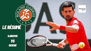 Roland-Garros 2022 : Djokovic vs Bedene - Le résumé