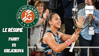 Roland-Garros 2022 : Krejcikova vs Parry - Le résumé
