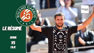 Roland-Garros 2022 : M Cilic vs G. Simon - Le résumé