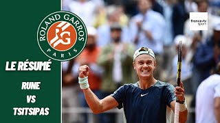 Roland-Garros 2022 : Rune vs Tsitsipas - Le résumé
