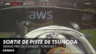 Sortie de piste pour Yuki Tsunoda - Grand Prix du Canada- F1