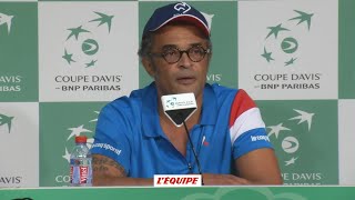 Tennis - Coupe Davis : Noah «Une première journée pas trop stressante»
